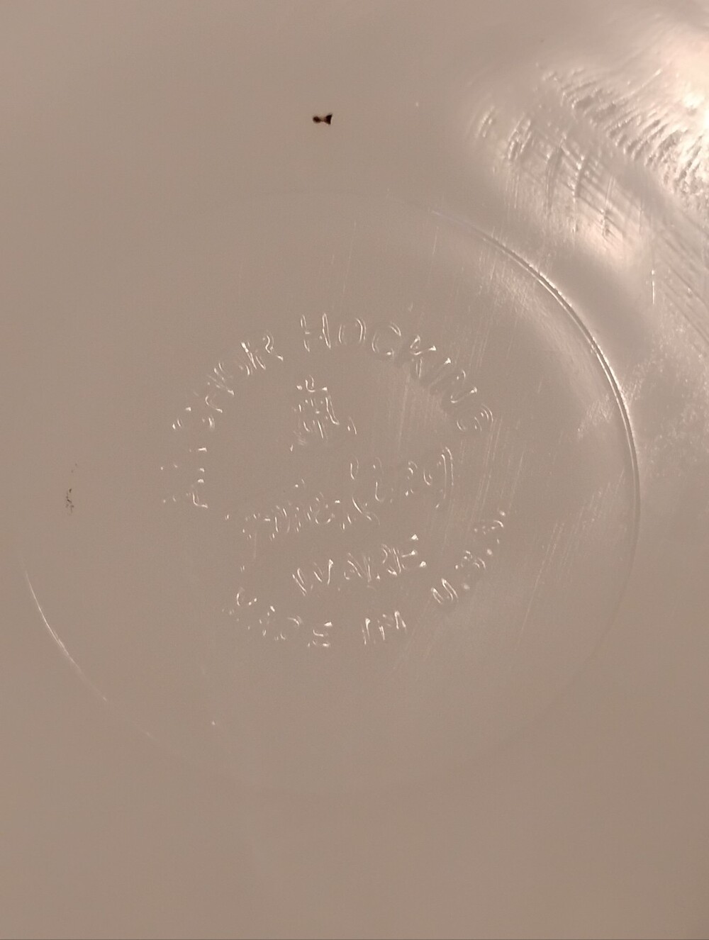 Vintage White Anchor Hocking Fire King Milk Glass Divided Relish Dish Gold Trim - Picture 6 of 7